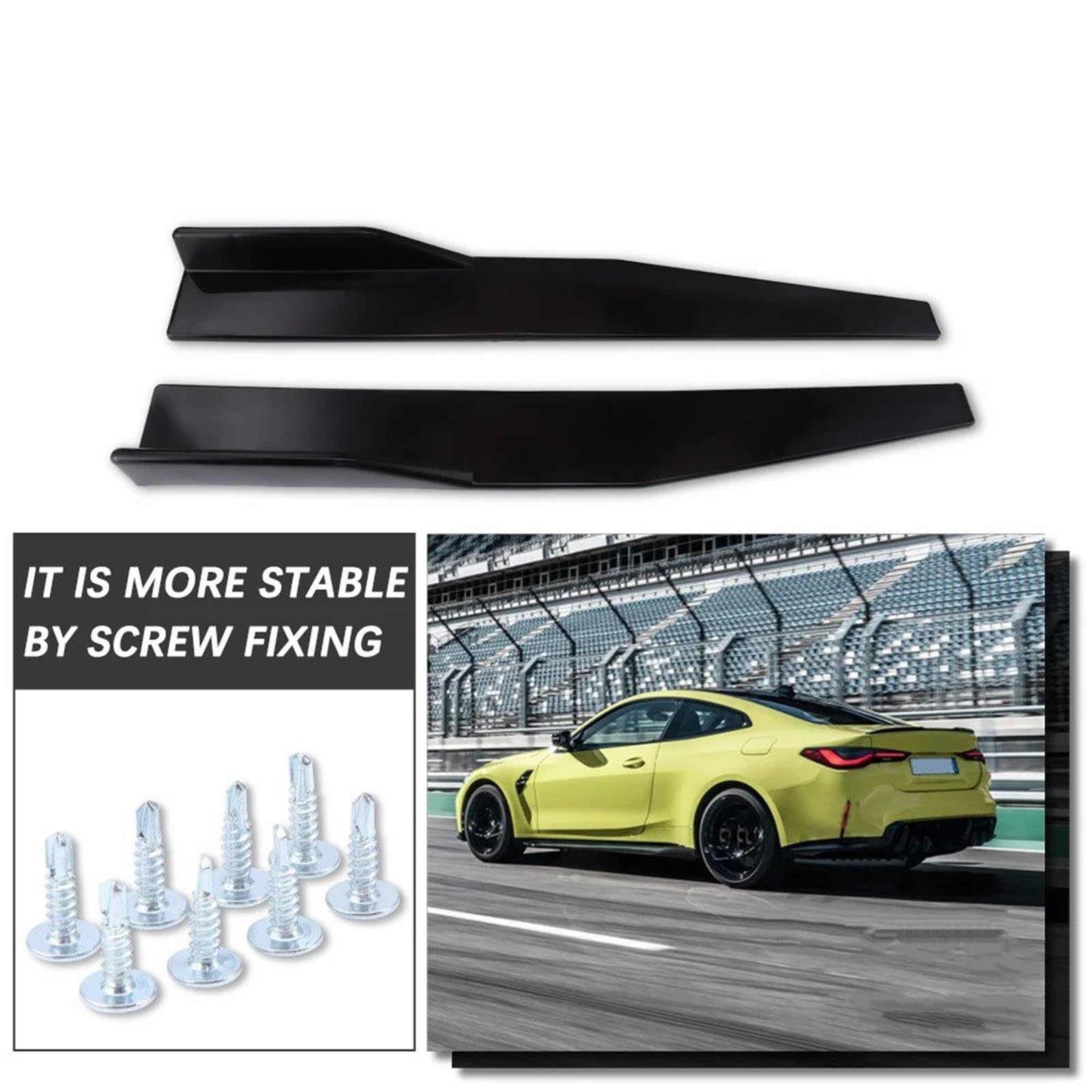 Jupes Latérales pour BMW pour X1 F48 2016-2022 1 Paire D'extensions De Bas Caisse 75 cm avec Protection Anti-Rayures
