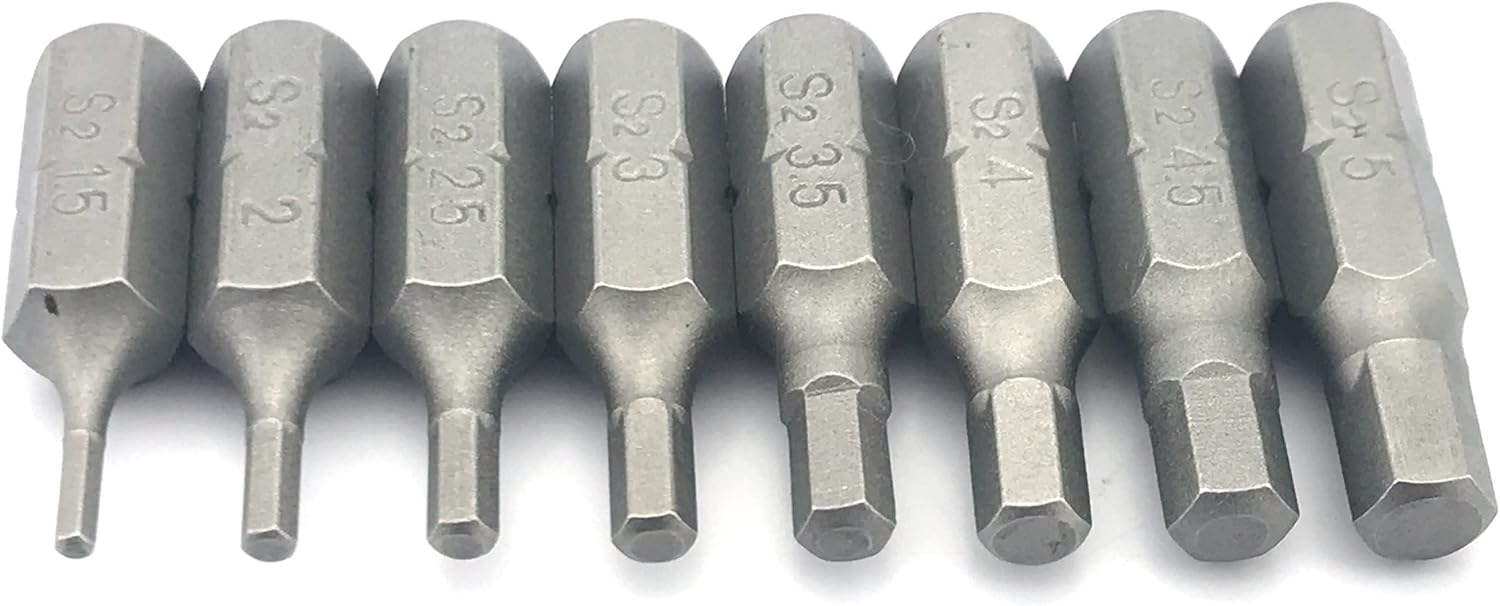 ABSHEXM Hex Bit Set (Metric) (H1.5, H2, H3, H3.5, H4, H4.5, H5)