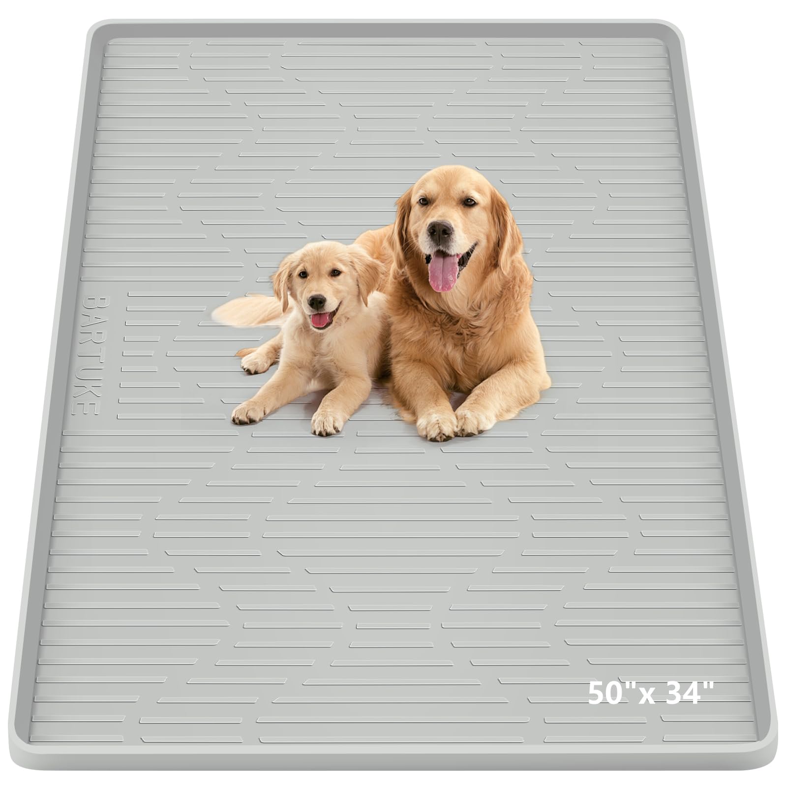 Tapis d'urine pour chiens, 127 x 86,4 cm, extra large, réutilisable, tapis d'apprentissage de la propreté, antidérapant, étanche, protection du sol d'intérieur