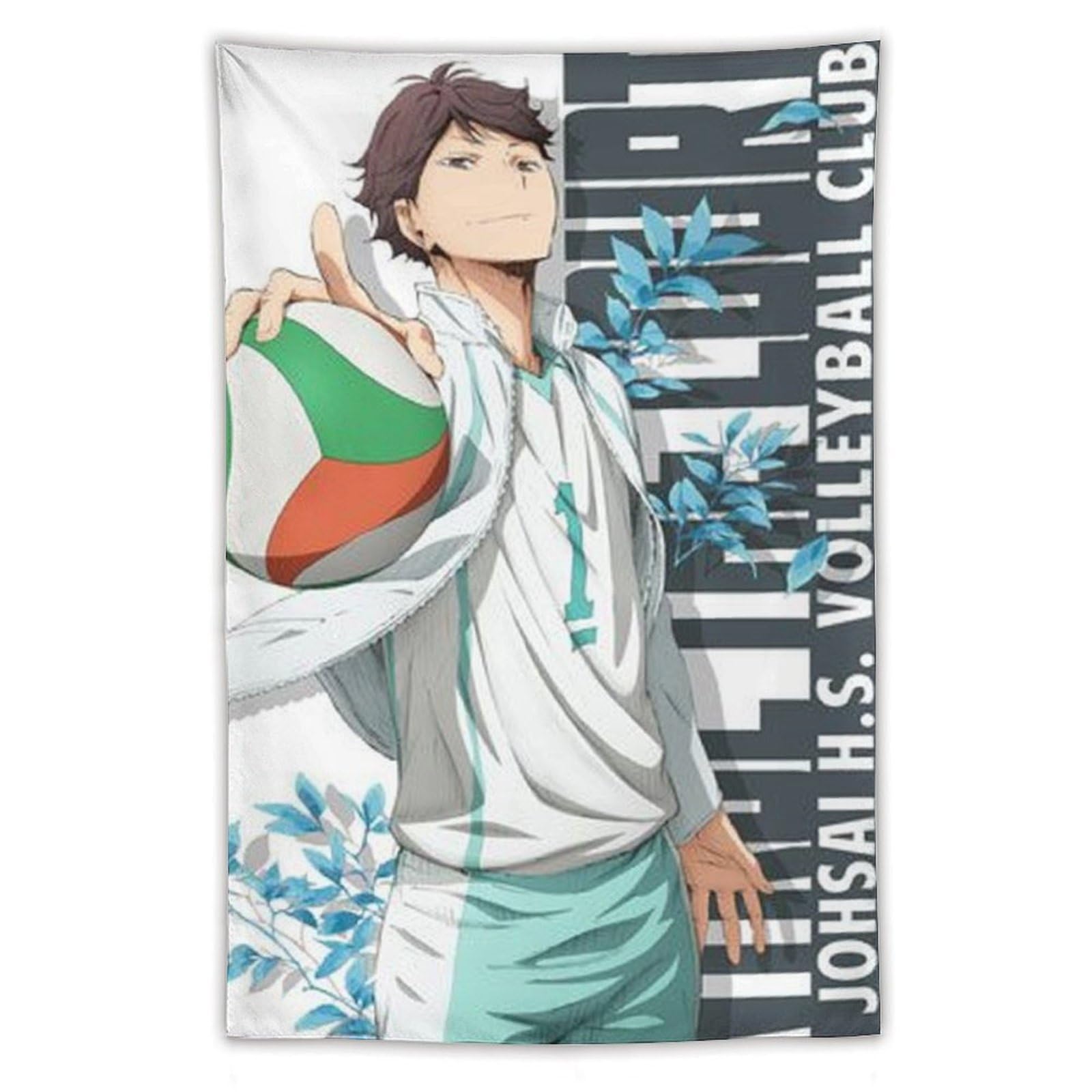 Amazon.co.jp: タペストリー 及川徹 ハイキュー!! 大判 壁掛け モダン