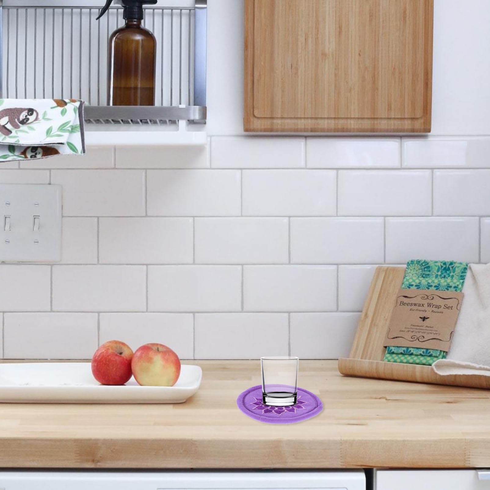 Mikinona 7Pcs Handmade Singing Bowl Mats Ritual Instruments for Music Therapy Meditation Durable Cloth Mats for Chakra Healing and Sound Bath