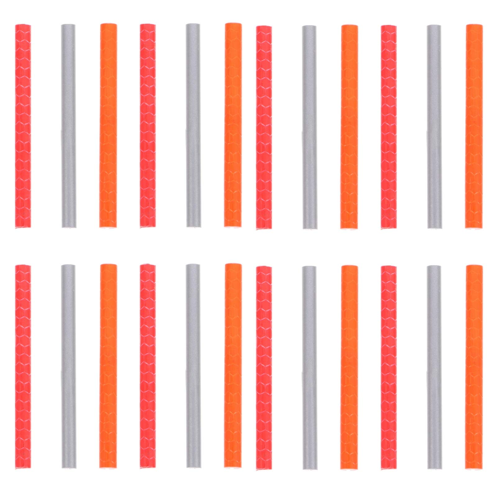 Happyyami 36Pcs Reflective Bike Wheel Spokes Warning Strips for Enhanced Visibility Night Safety and Cool Decoration Durable No Battery Required