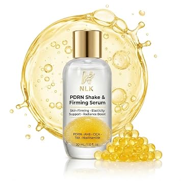 Salmon DNA PDRN Serum - Shake to Activate Bi-Phase Face Essence for Glass Skin Glow and Firming - AH8 Peptides, CICA, TXA and Niacinamide - Elasticity Support, 1.0 fl oz