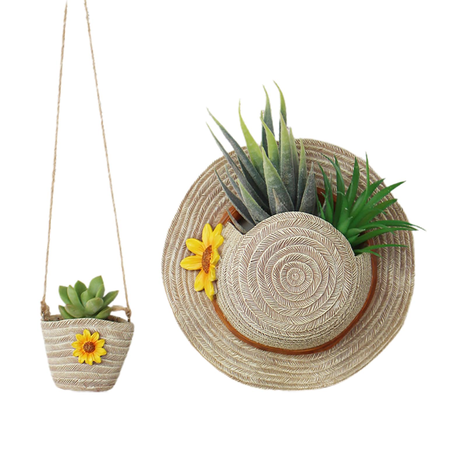 Chapeau de paille en résine Buachois pour végétaliser les petits espaces sans encombrer