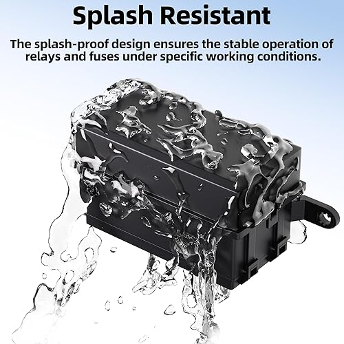 Miniatura 4 de DaierTek Caja de relé de fusibles impermeable de 12 V, fusibles ATOATC y bloque de relé de 4 vías con arnés precableado para marina, automóvil