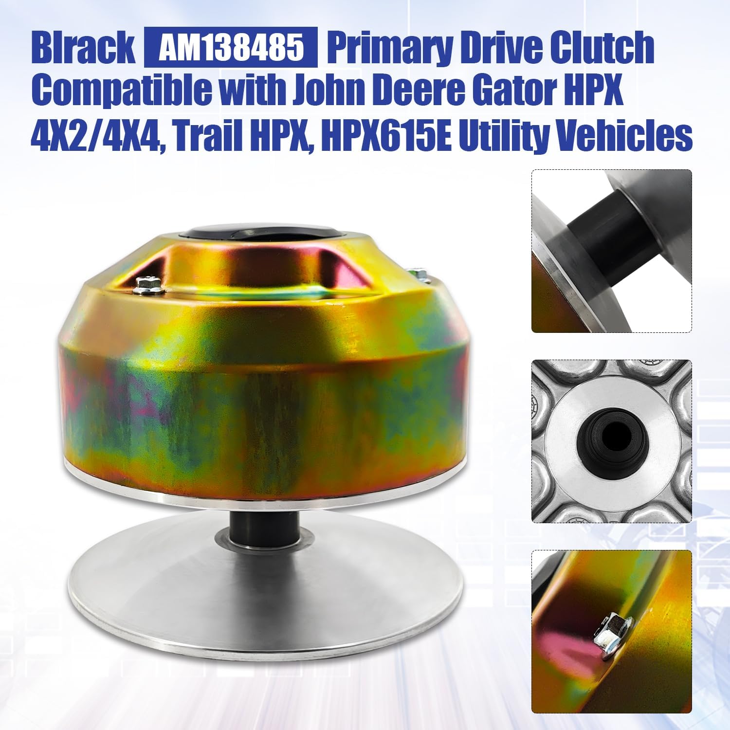 AM138485 Primary Drive Clutch Compatible with John Deere Gator Trail HPX, HPX615E, HPX 4X2/4X4 Utility Vehicles