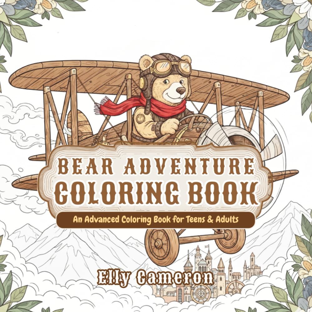 Coloring Book: Enchanted Life of Bear: An Intricate Adult Coloring Book