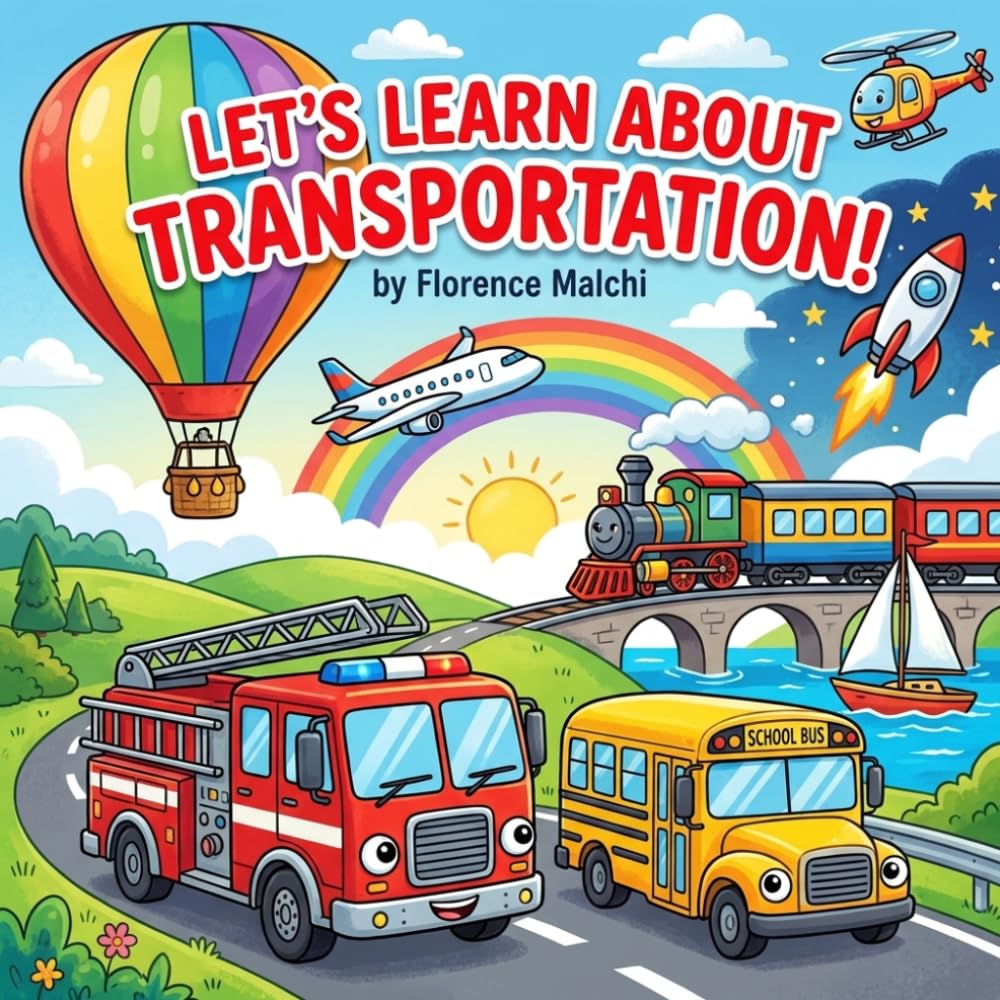 Let's Learn About Transportation!: An Interactive Book for Toddlers and Preschoolers About Cars, Trains, Planes, and Things That Go: 11