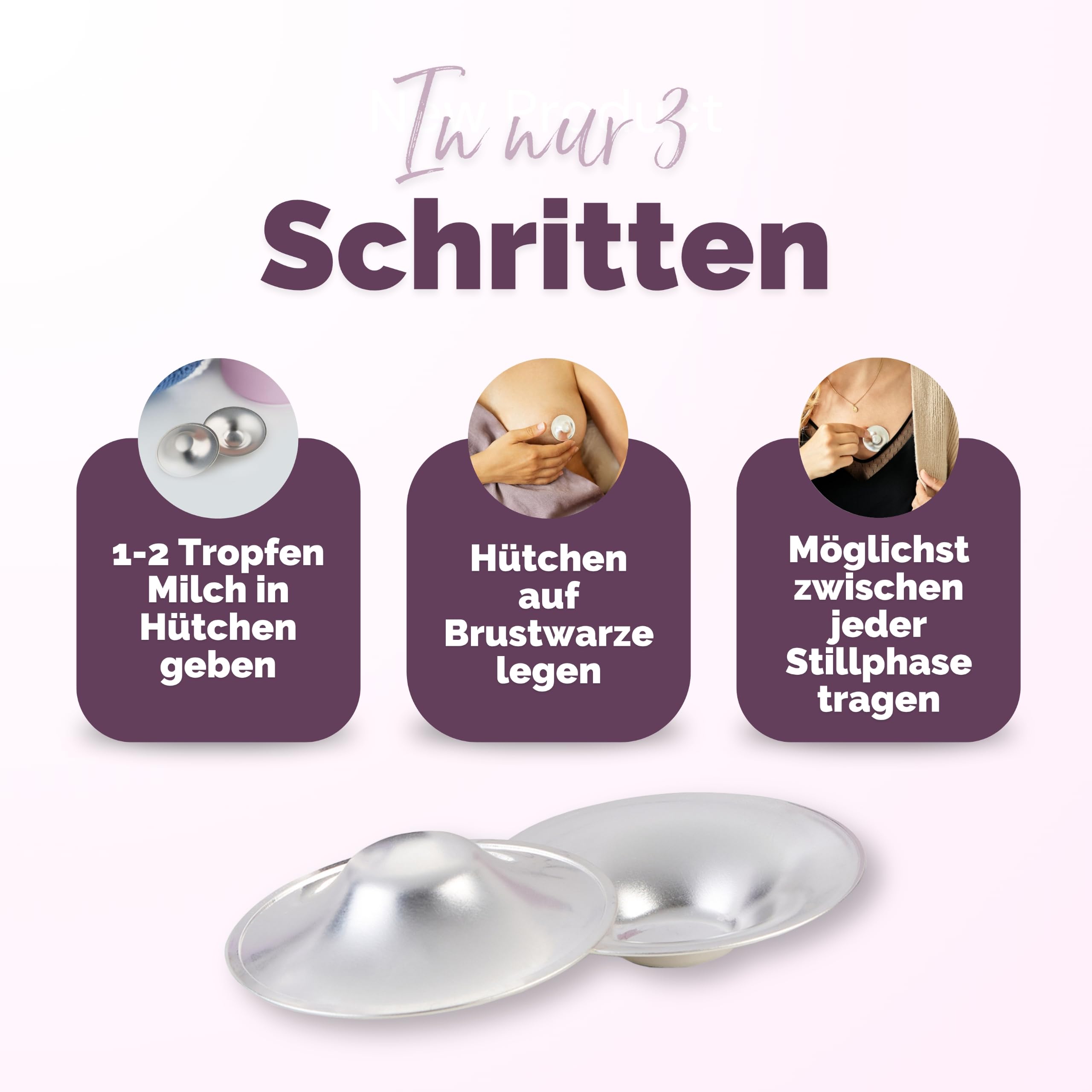 Livella | Silberhütchen Stillen - Made in Germany - für beanspruchten Brustbereich - schafft feuchtes Hautmilieu - Stillhütchen im Wochenbett & Stillzeit nach der Schwangerschaft