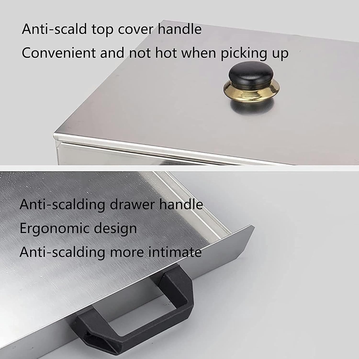 Rice steamer, Household Kitchen Roll Food Steamer, 304 Stainless Steel Steamed Vermicelli Rolls Rice Machine, Cookware