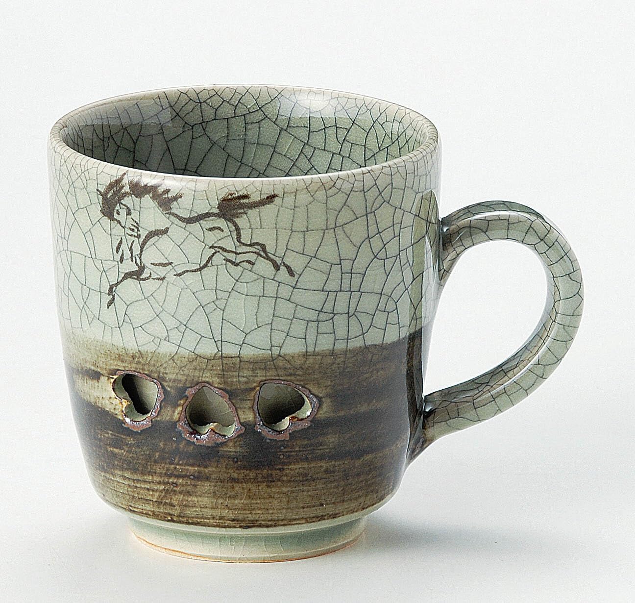 Amazon.com | Japanese Soma Ware Ceramic Double-layered structure Mug ... - Bird Rooms With Double-Layered Structures