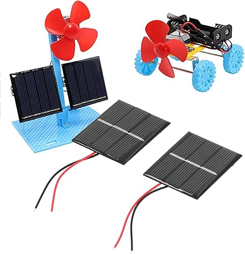 Miniatura 2 de 2 módulos de panel solar de 1.693 x 2.165 in, 0.4 W, 1.5 V, módulo de células solares, panel solar de polisilicio para bricolaje, amplia aplicación,