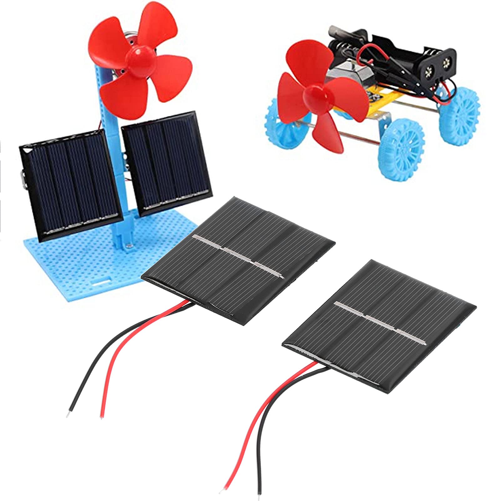 Module à cellule micro solaire - Panneau solaire résistant au pour éclairage jardin solaire, feux de circulation, 43 x 55 mm 0,4 W 1,5 V.
