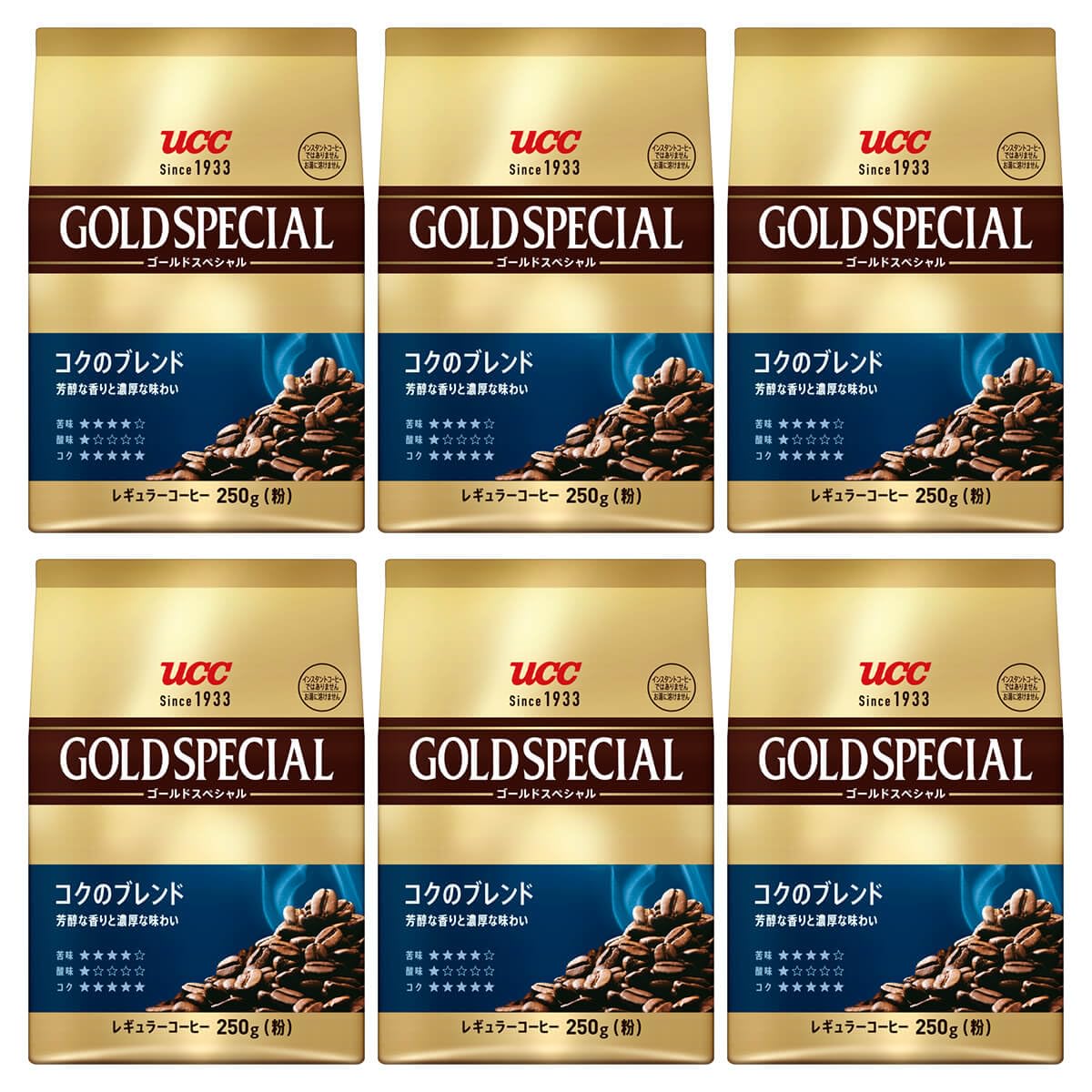 UCC ゴールドスペシャル　スペシャルブレンド　レギュラーコーヒー250g（粉） Amazon | UCC ゴールドスペシャル リッチブレンド 250g | UCC