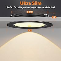 Vista 3 de Luces LED de 3 pulgadas de 12 V con interruptor integrado interior bicolor rojo de 12 voltios, luz de disco LED de aluminio completo regulable