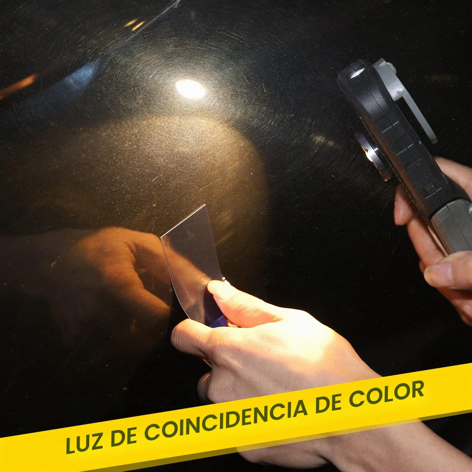 Luz de Trabajo LED: Lampára de Detalles Automático Profesional, Linterna de Inspección COB con Magnético, Recargable 4000mAh Para Igualación de Colores,Detalles y Trabajos Generales de Pintura