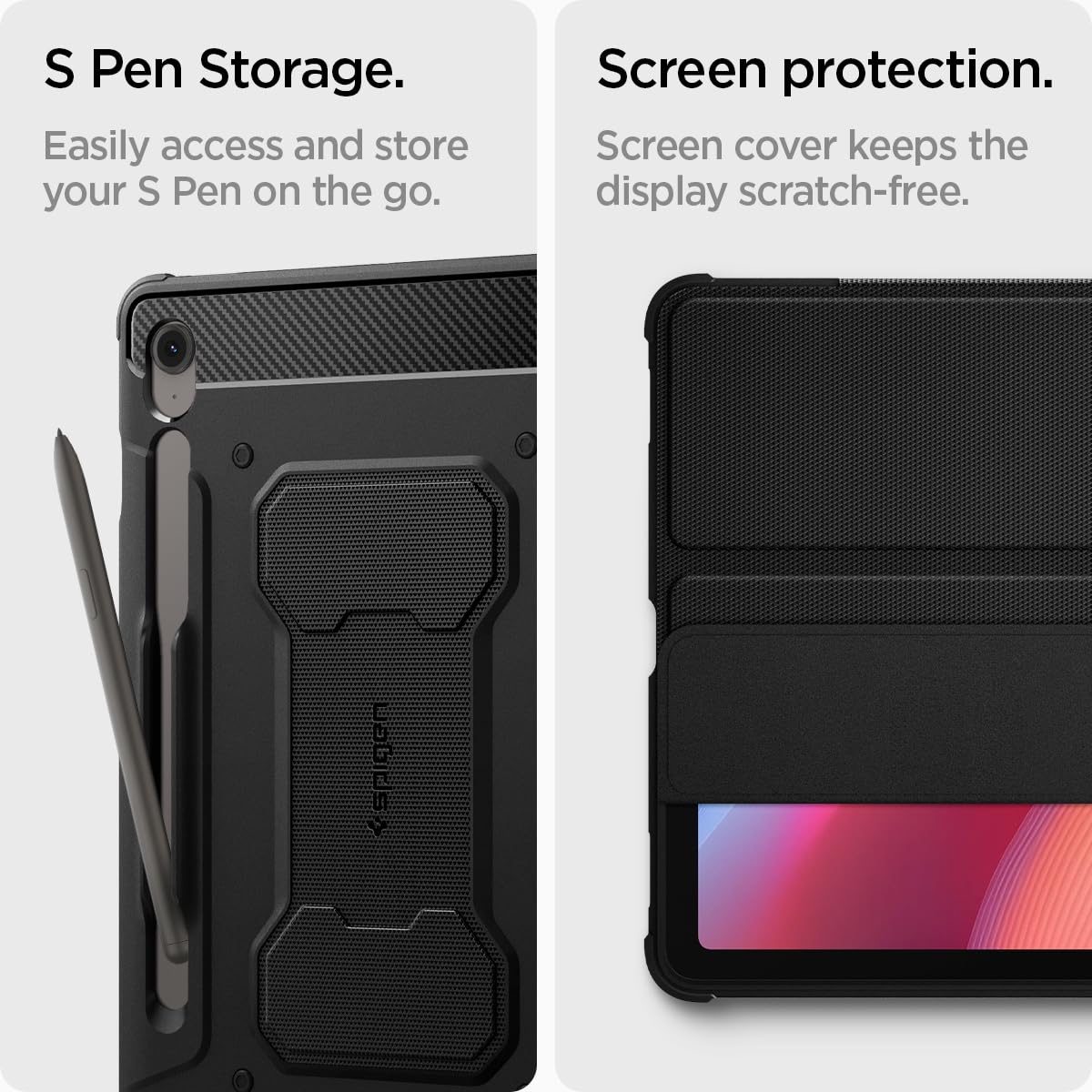 Spigen for Galaxy Tab S10 FE Case (2025), Galaxy Tab S9 Case (2023