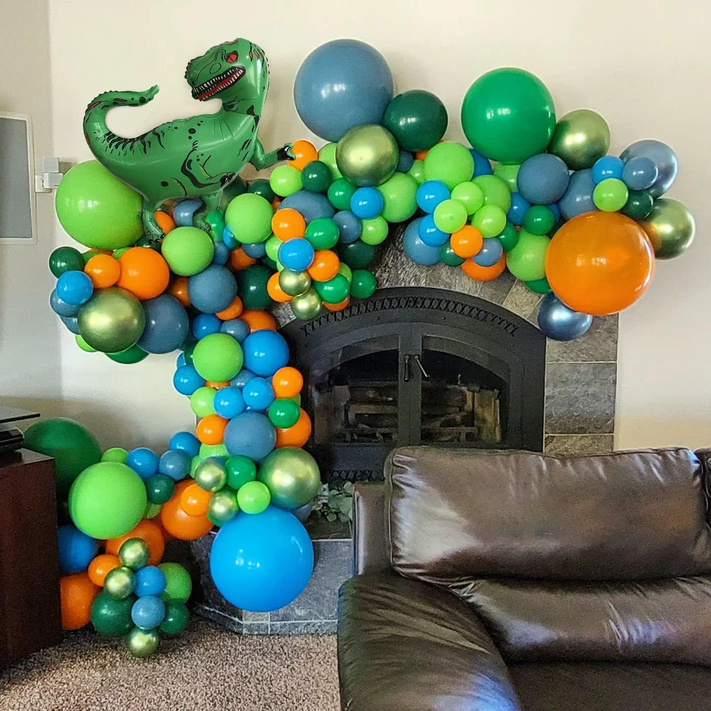 Dinosaur Balloons Garland Arch Kit With Foil Balloon Boys Girls Dinosaur 152pcs Birthday Party Baby Shower Birthday Party Decorations