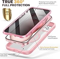 Vista 460 de Diaclara - Funda diseñada para iPhone 15 Plus de 6.7 pulgadas, transparente, cuerpo completo, con protector de pantalla, resistente de protección