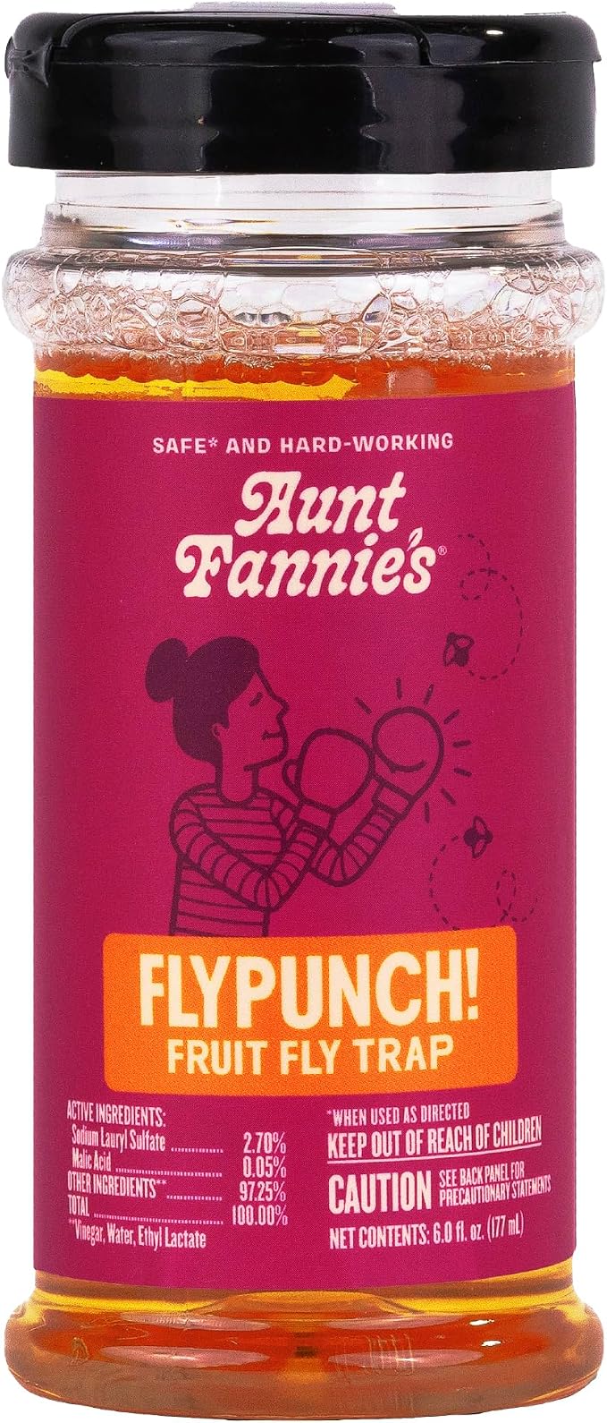 Aunt Fannie's FlyPunch! Liquid Fruit Fly Trap 6 Fl. Oz.