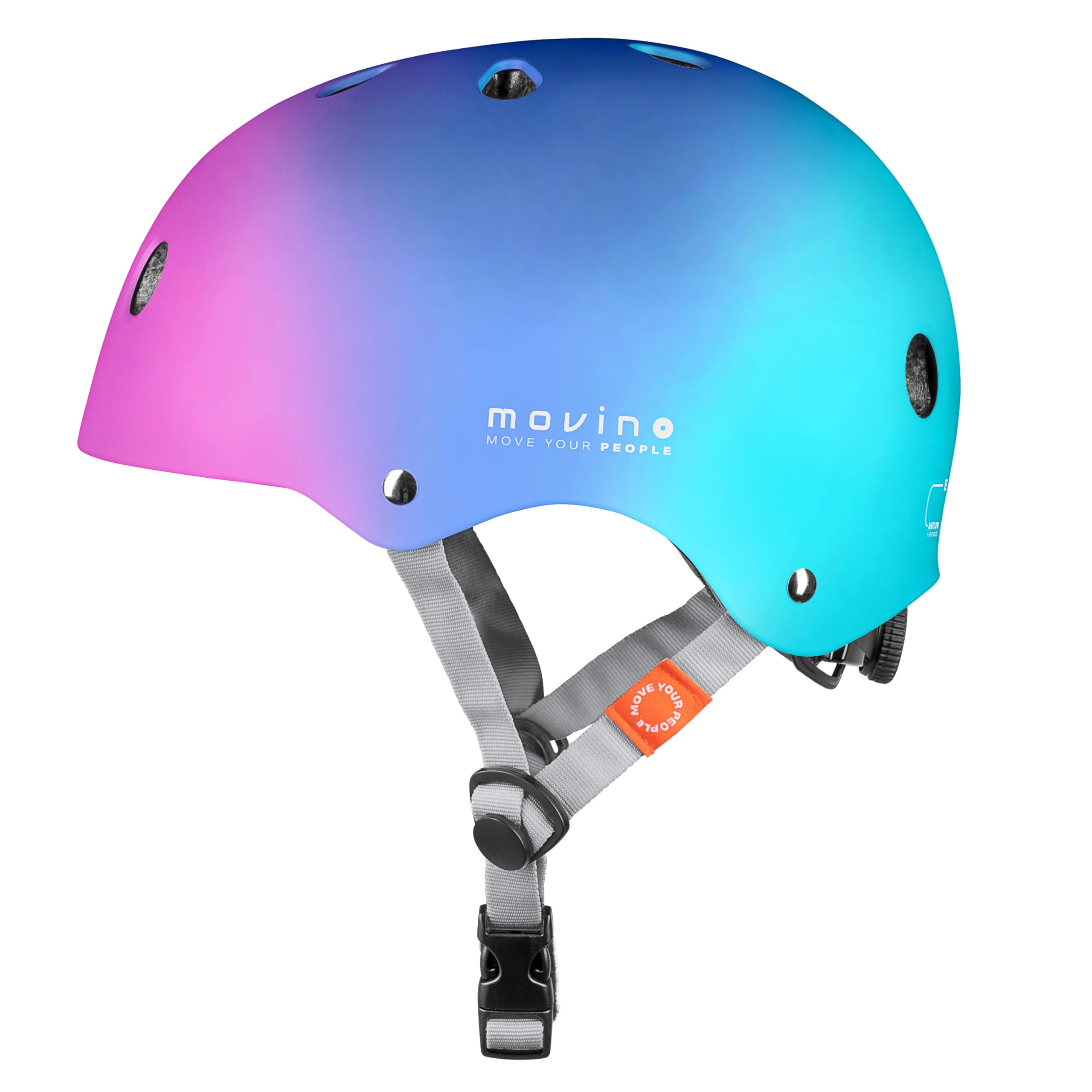 Movino Fahrradhelm Kinder und Jugendliche - Verstellbar - ABS+EPS und 11 Belüftungsöffnungen - Helm für Fahrrad, Inliner, Scooter und Skateboard - Element