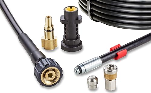 Tuyau Déboucheur Canalisation pour Nettoyeur Haute Pression 30m 