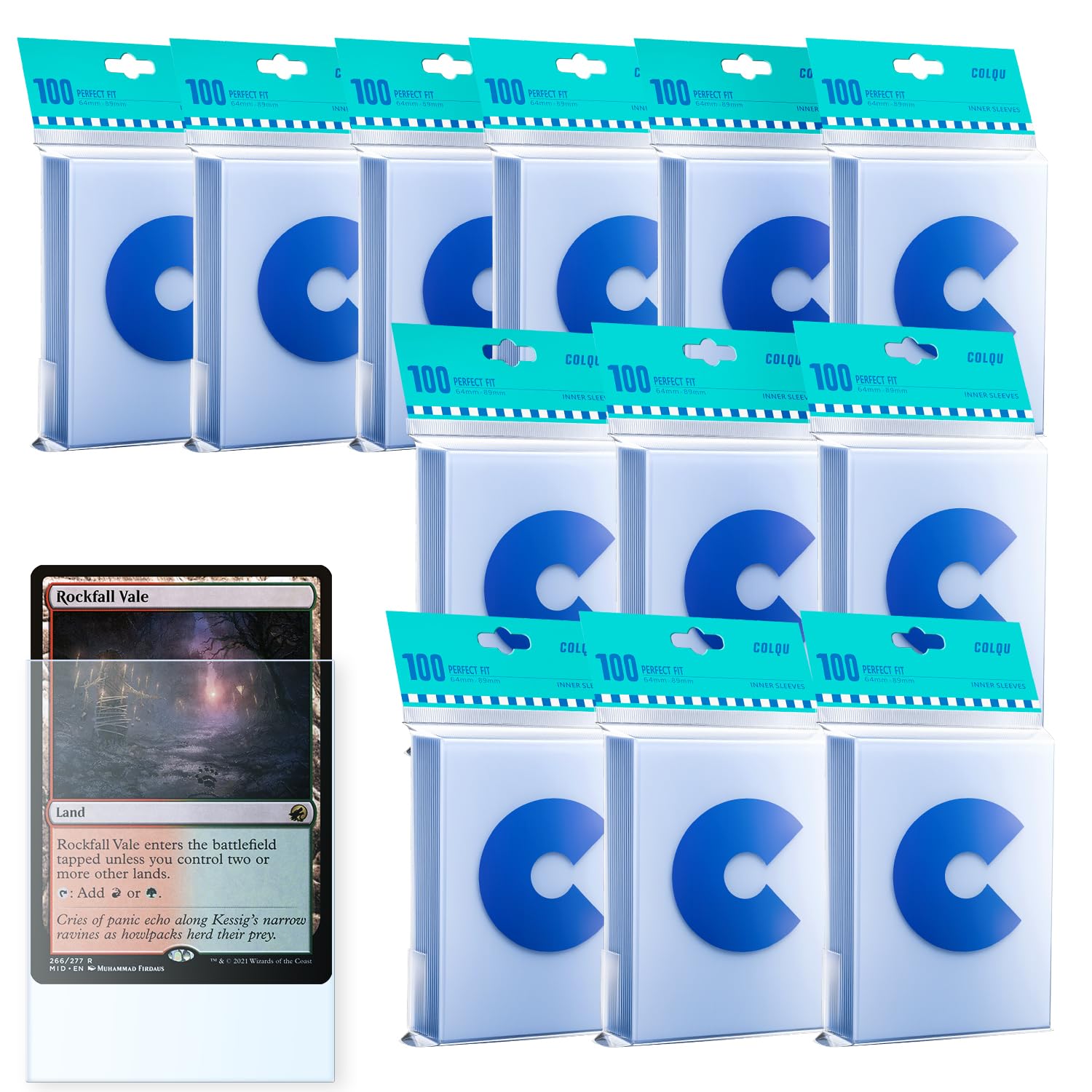 1200 Pack Exact Fit Card Sleeves, Perfect Fit Inner Sleeves Ideal for Double-Sleeving, Clear Trading Card Sleeve for MTG, ...