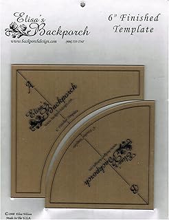 Elisa's Backporch Quick Curves template, Clear