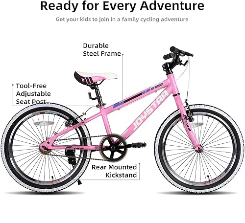 Miniatura 2 de JOYSTAR Lubbock - Bicicleta para niños y niñas de 7 a 12 años, bicicleta de montaña rígida para niños con transmisión de 1 velocidad7 velocidades,
