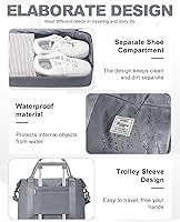 Vista 29 de Bolsa de viaje para mujer, bolsa deportiva para gimnasio, H-Negro