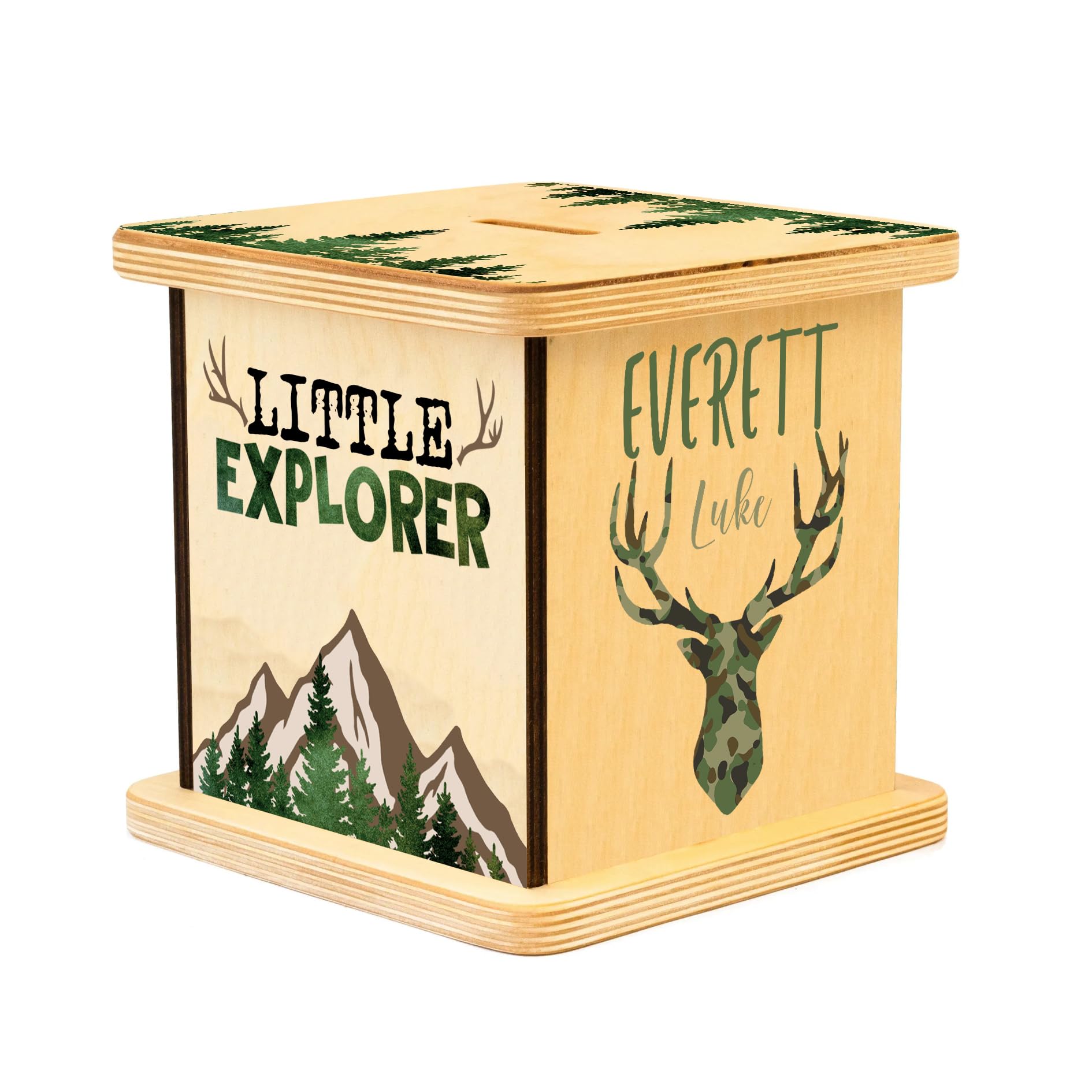 Personalized Piggy Bank, Wooden Money Banks for Kids, Custom Gifts for Boys and Girls, Personalized Piggy Bank for Girls