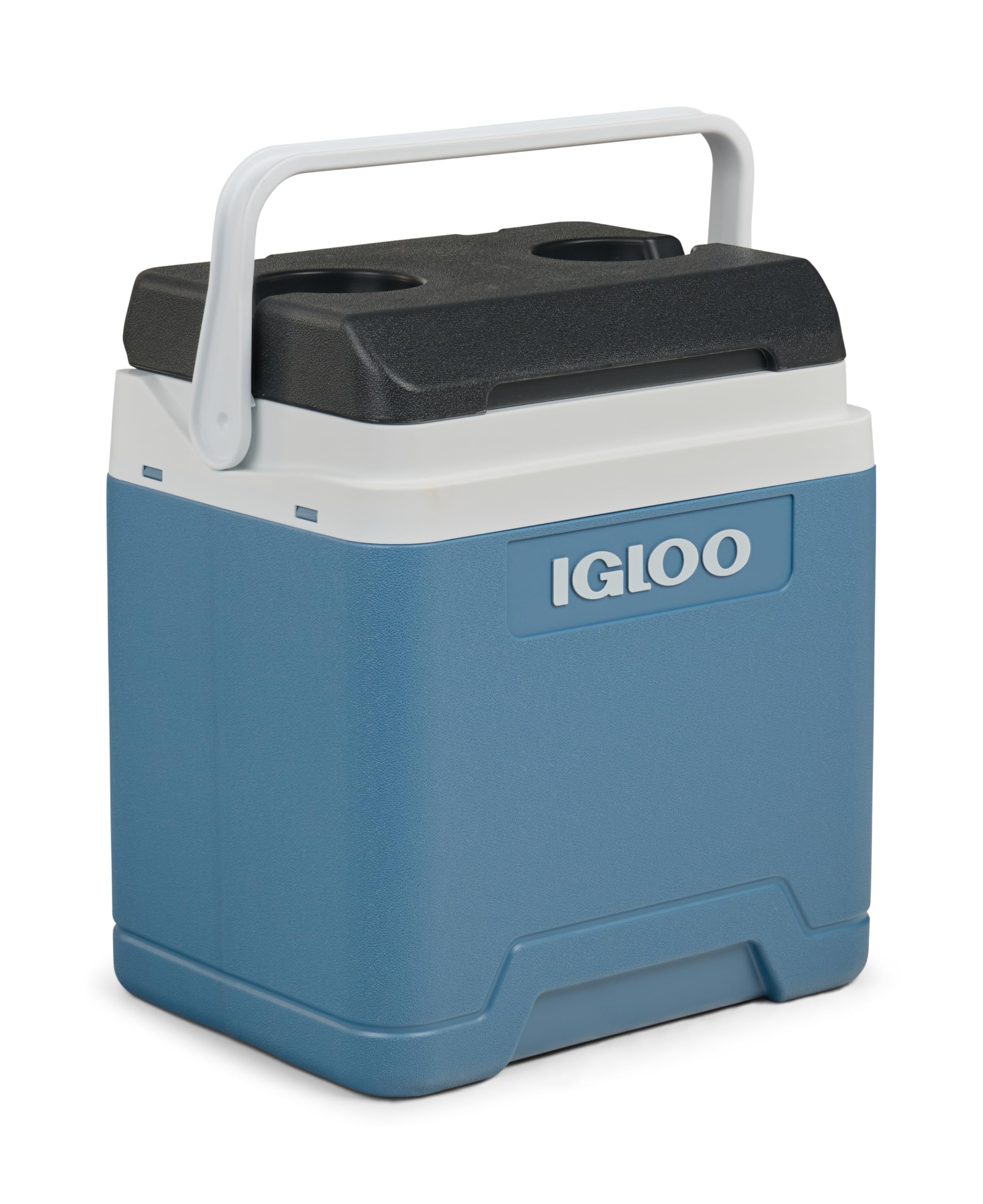 IGLOO IP27 Kühlbox 27L – große Passive Kühlbox in Ice Blue, leicht, robust und tragbar, ideal für Camping, Arbeit, Picknick, Outdoor, Getränke & Snacks – zuverlässige Isolierbox ohne Strom