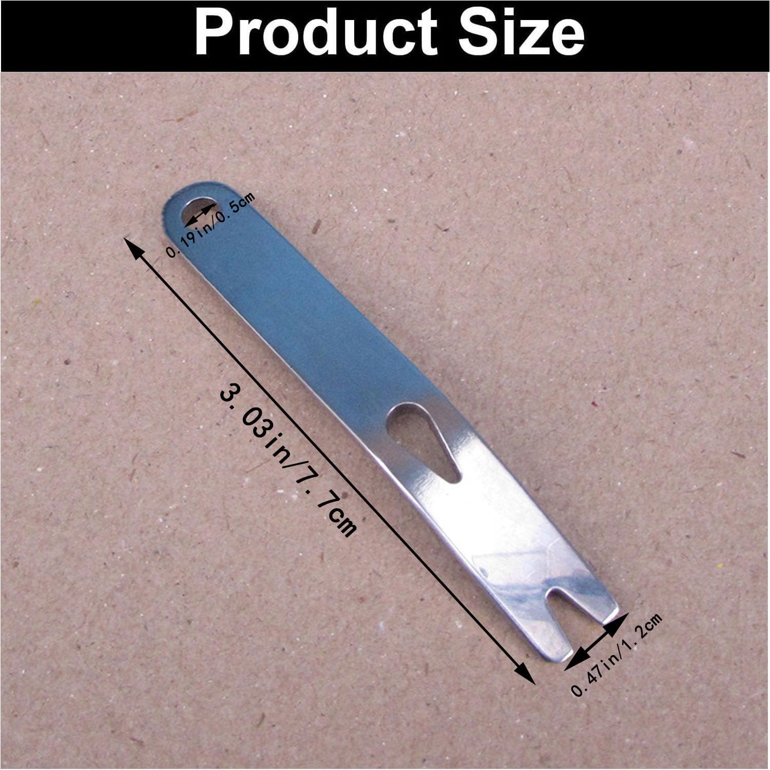 Wady Barra de palanca de acero inoxidable de tamaño de bolsillo, herramienta EDC para Bushcraft y supervivencia