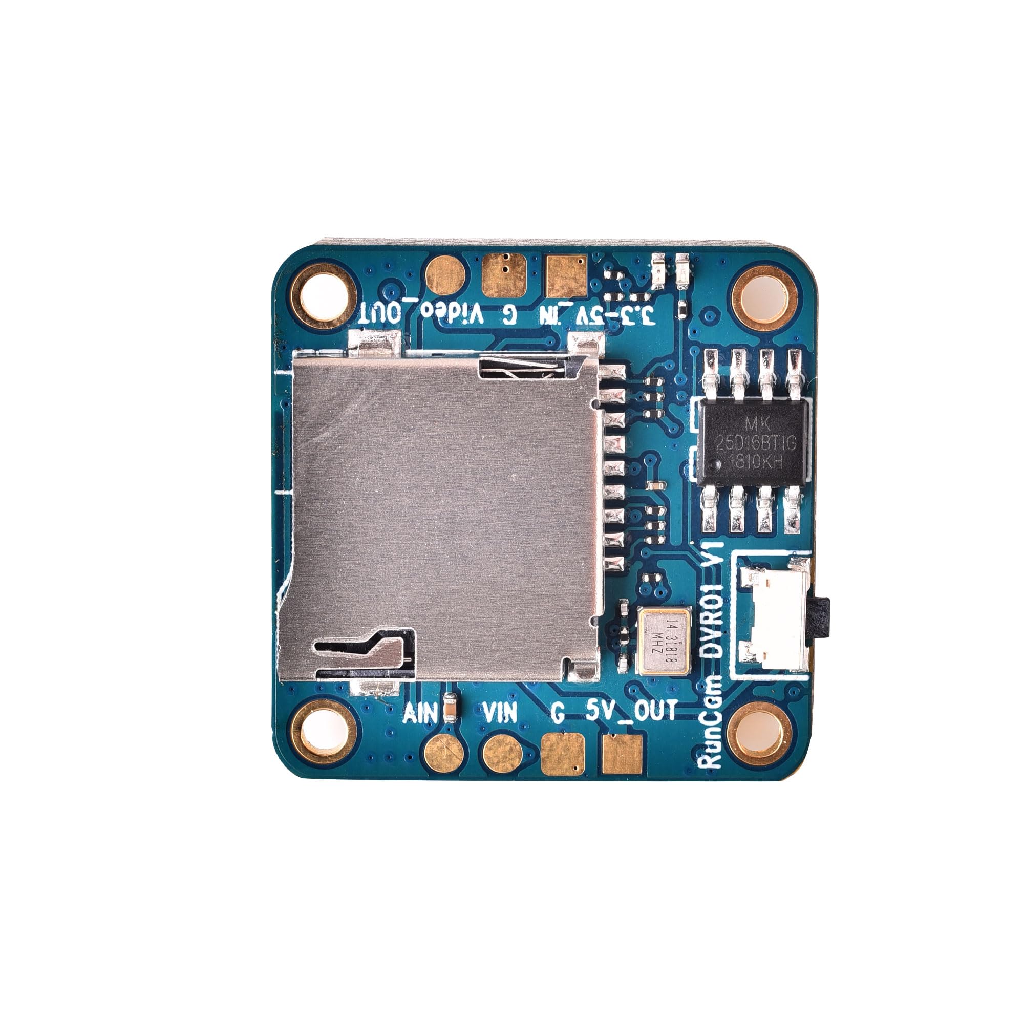 RunCam Mini videoregistratore FPV DVR 25 x 25 mm Fori M2 uscita video senza perdita per VTX per telecamera FPV drone FPV