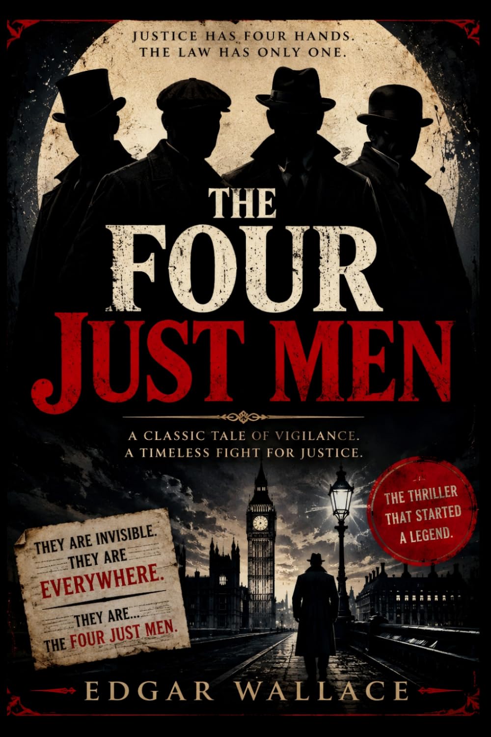 The Four Just Men: A Classic 1905 Thriller of Justice, Mystery and Moral Courage