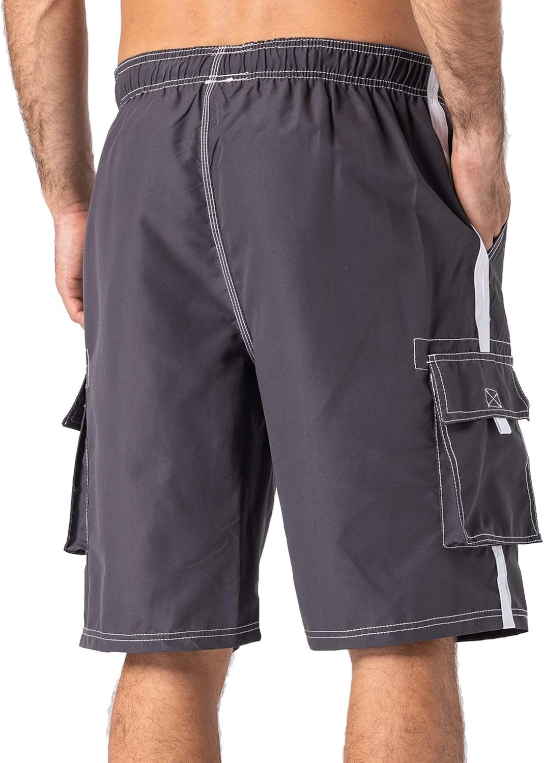 Miniatura 4 de TACVASEN Mens Summer Quick Dry Swim Trunks Bathing Suit Shorts with Lining Men