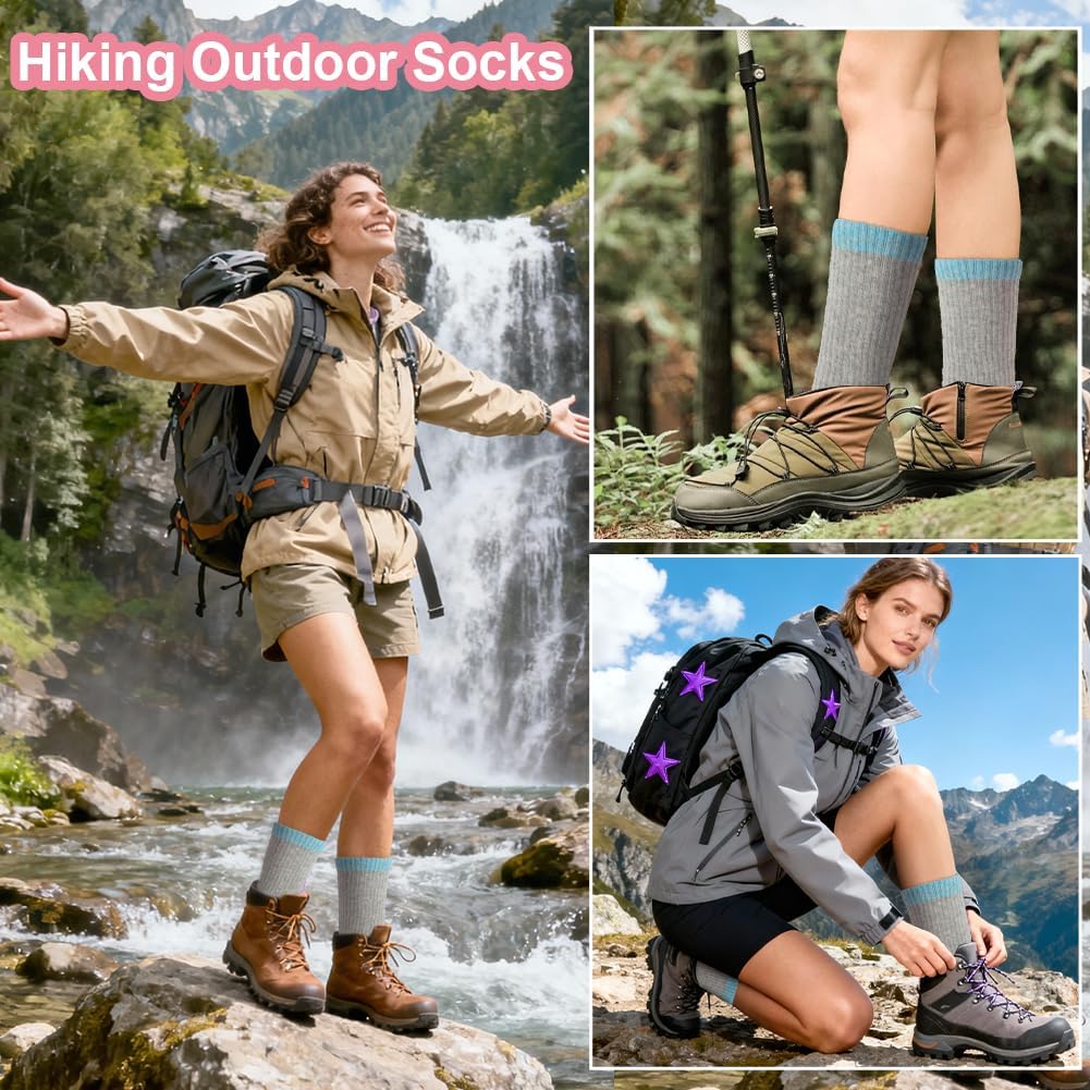 6 Pairs Women's Sports Socks Running Cotton Ankle Breathable and Cushioned, EU 35-38/39-43 image 2