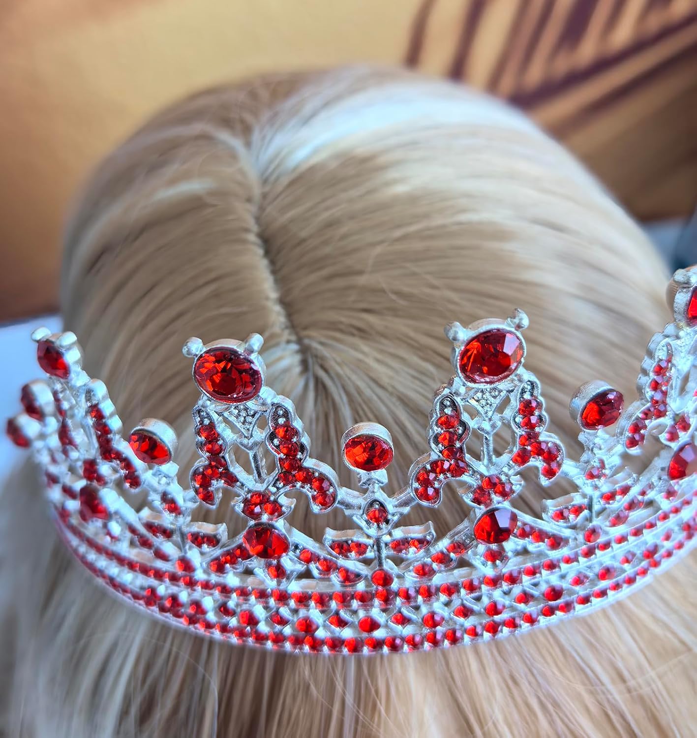 Mayin Bride to Be Tiara and Sash Party Kit Bridal Shower Tiara Women Party Favors Supplies Decorations Red image 4