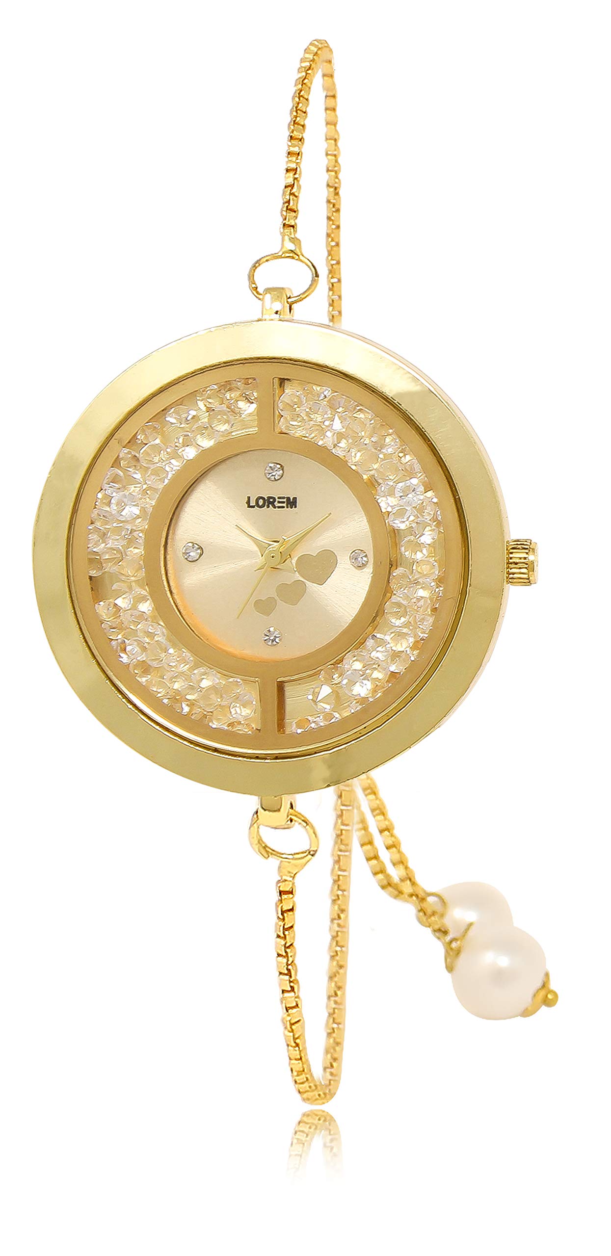 LOREM Analogue Gold Dial Womens Watch - LR254 (B084ZT5S4K) Amazon Price History, Amazon Price Tracker