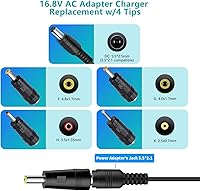 Vista 2 de 16.8V AC/DC Massage Gun Charger Adapter with 16.8V 0.8A 1A Massage Guns Power Supply Cord Cable (6.6Ft)