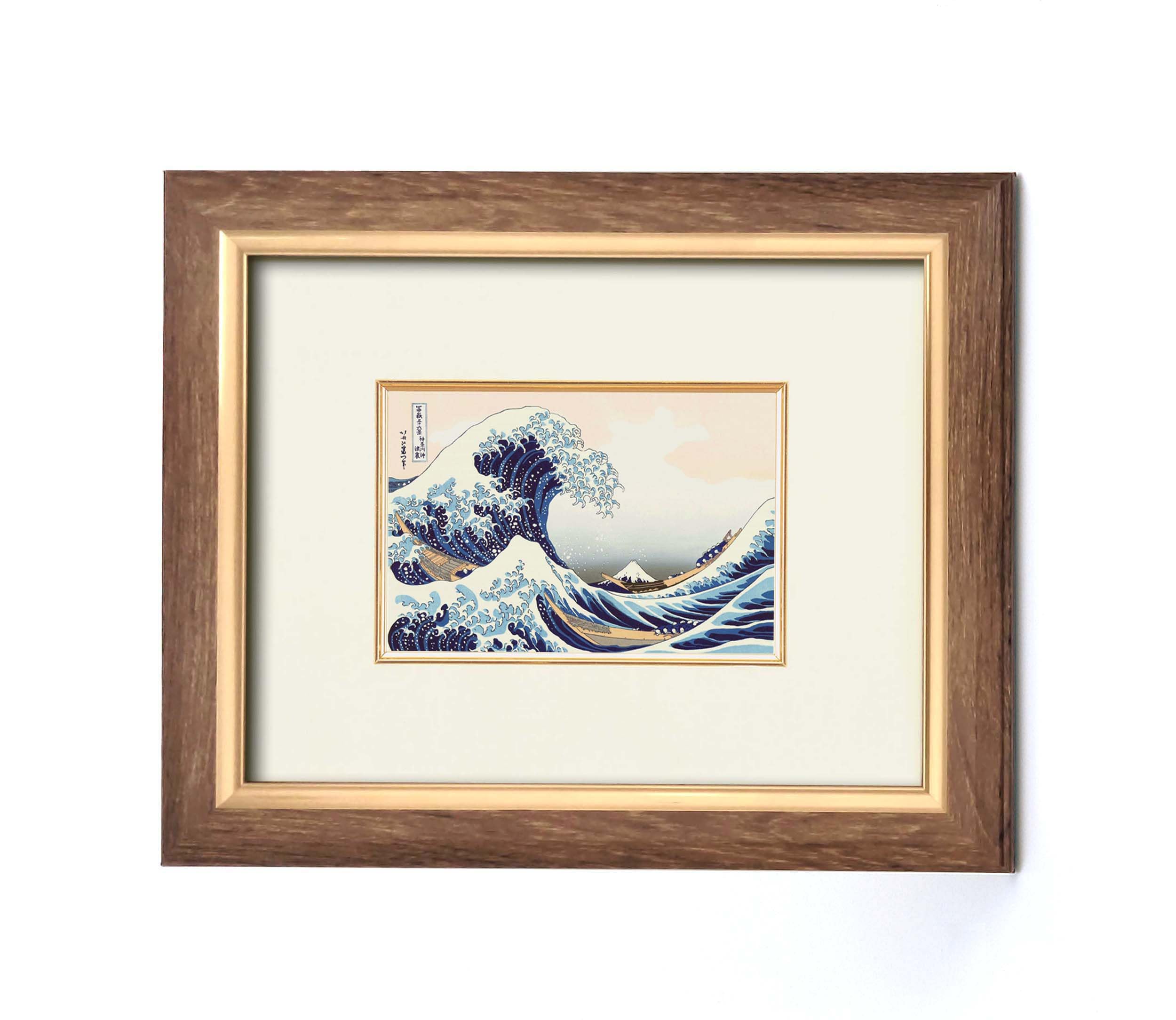 日本画 作者不詳(印あり) 風景画　額縁57×64絵37×44cm Amazon.co.jp: 晴れの街ギャラリー 絵画 額絵 浮世絵 富嶽三十六景