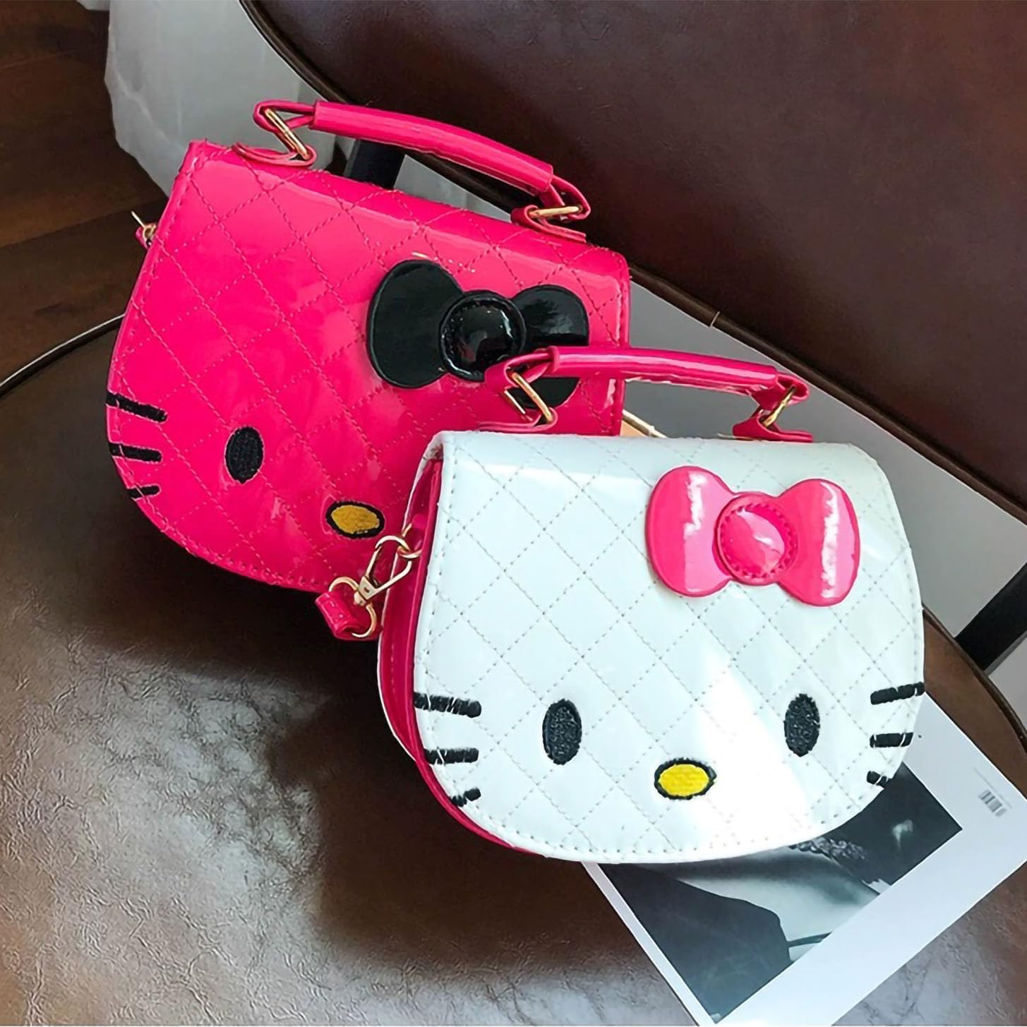 Cute White Cat Purse | Kawaii Crossbody Bag for Girls and Women | Adorable Kitty Wallet Handbag - Image 7