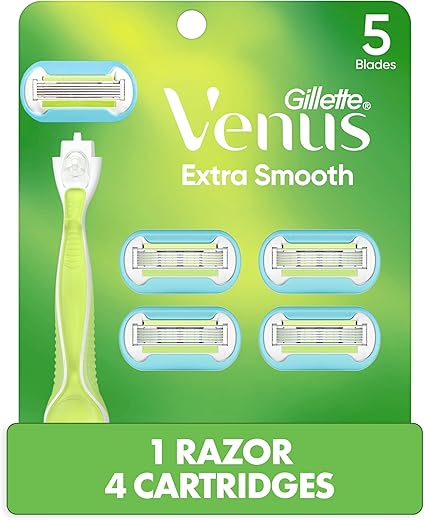 Venus Extra Smooth Women's Razor Handle + 4 Blade Refills