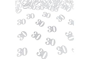 30 Confetti Decorations for Number 30 Birthdays