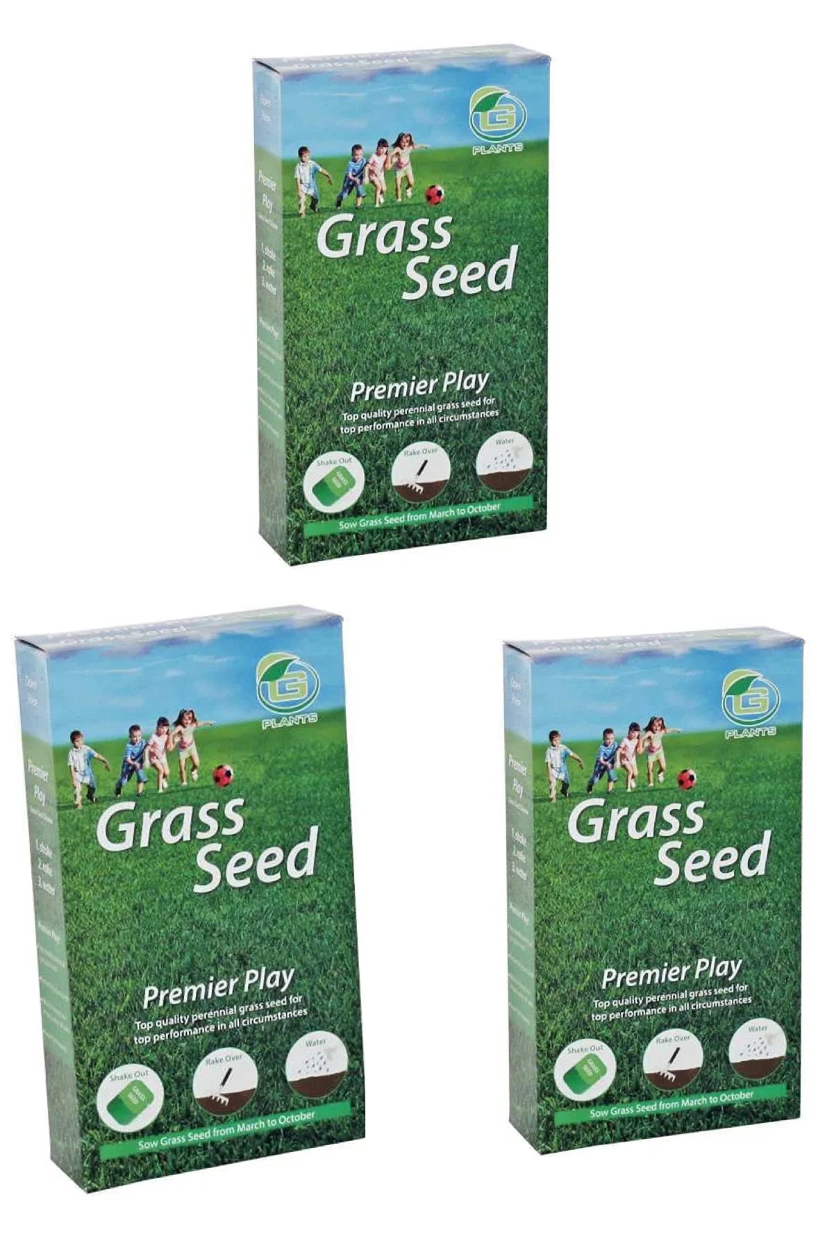 Buy G s Grass Seed Premier Play 200g x 3 Fast Growing Hard Wearing