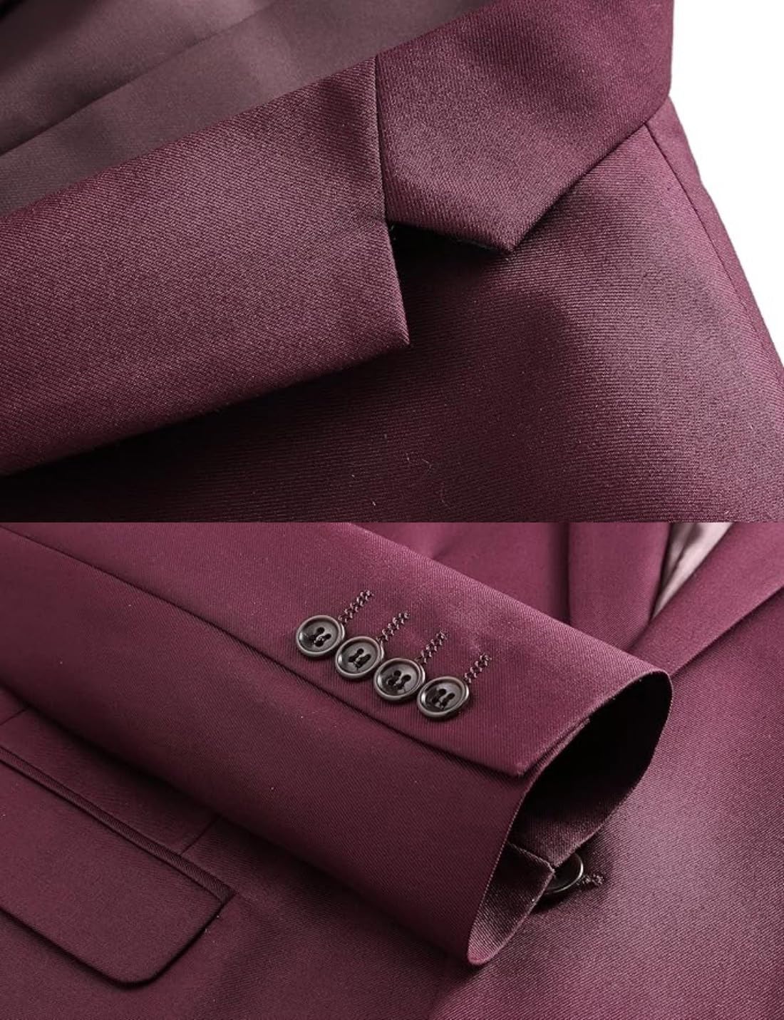 Blazer pour homme - Coupe ajustée - Veste de smoking à revers cranté - Pour mariage, bal de fin d'année, smoking