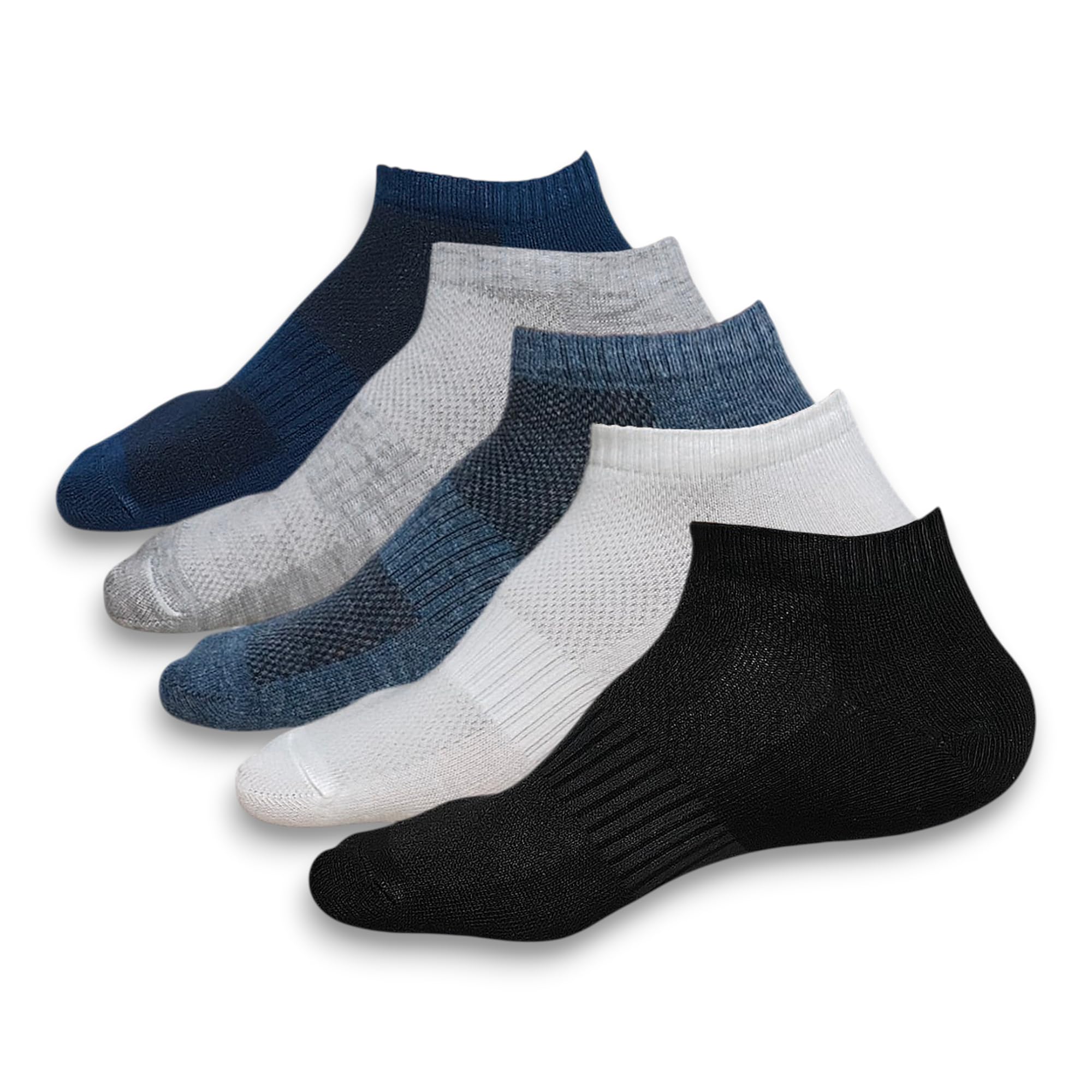 Ankle Socks for Men & Women, Unisex, Made with Breathable Mesh Fabric with Anit Odour Technology. Sports, Free Size-image-39