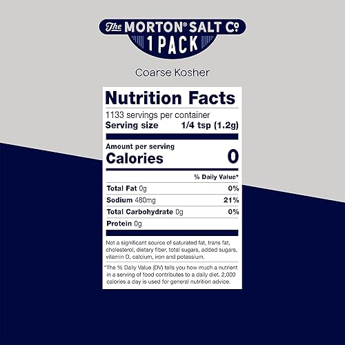 Miniatura 2 de Morton Sal Kosher gruesa de 30lbs