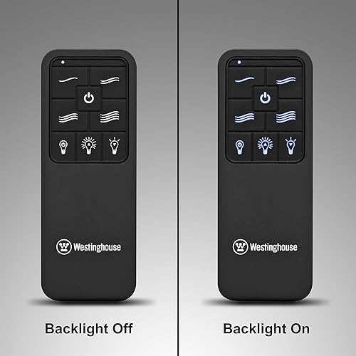 Miniatura 7 de Westinghouse Lighting 7787900 - Ventilador de techo negro de cuatro velocidades con botones retroiluminados