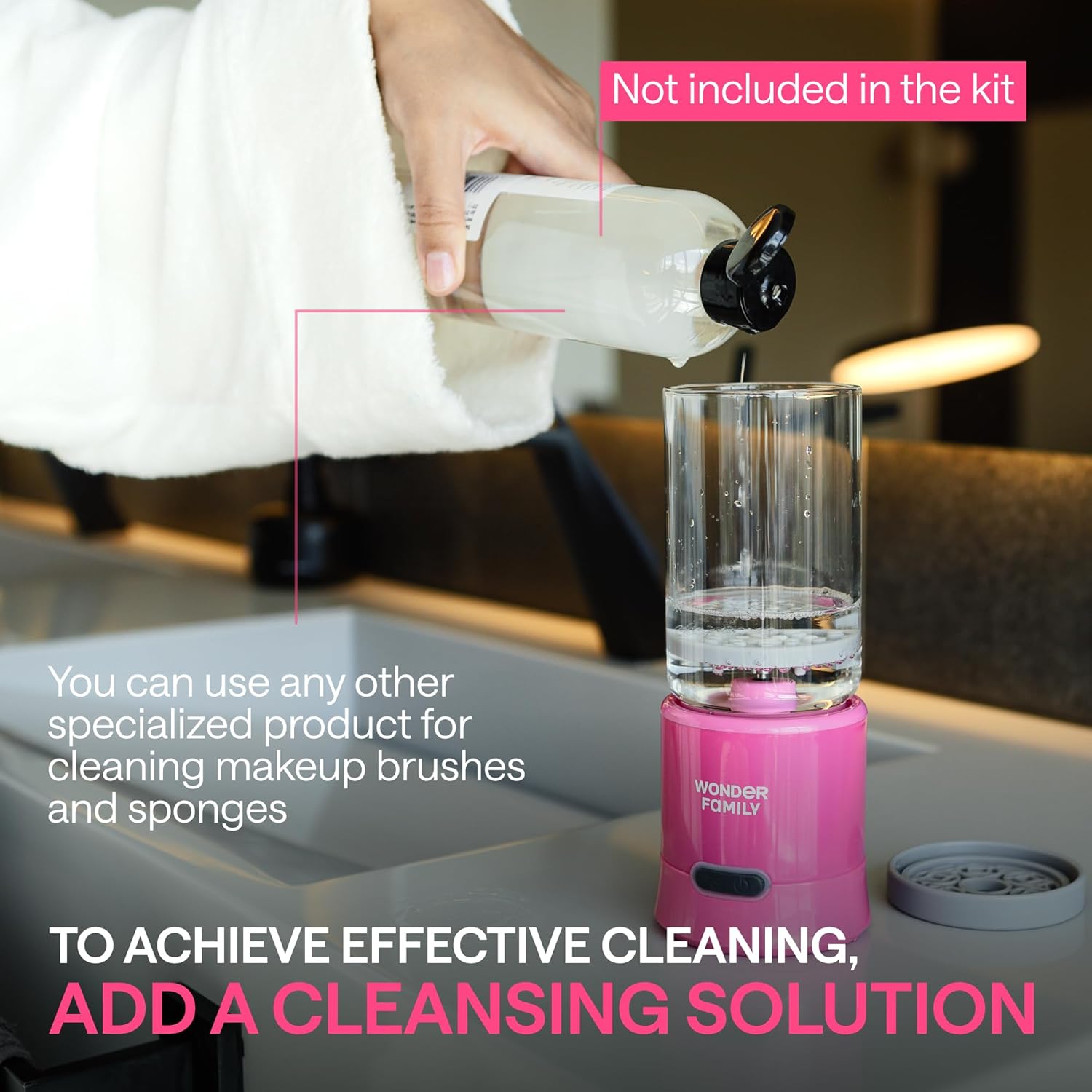 2-in-1 Electric Makeup Brush Cleaner Machine - Clean and Dry Makeup Brushes & Tools & Sponges Automatically - Makeup Brush Dryer & Makeup Brush Washer Combined - Image 7